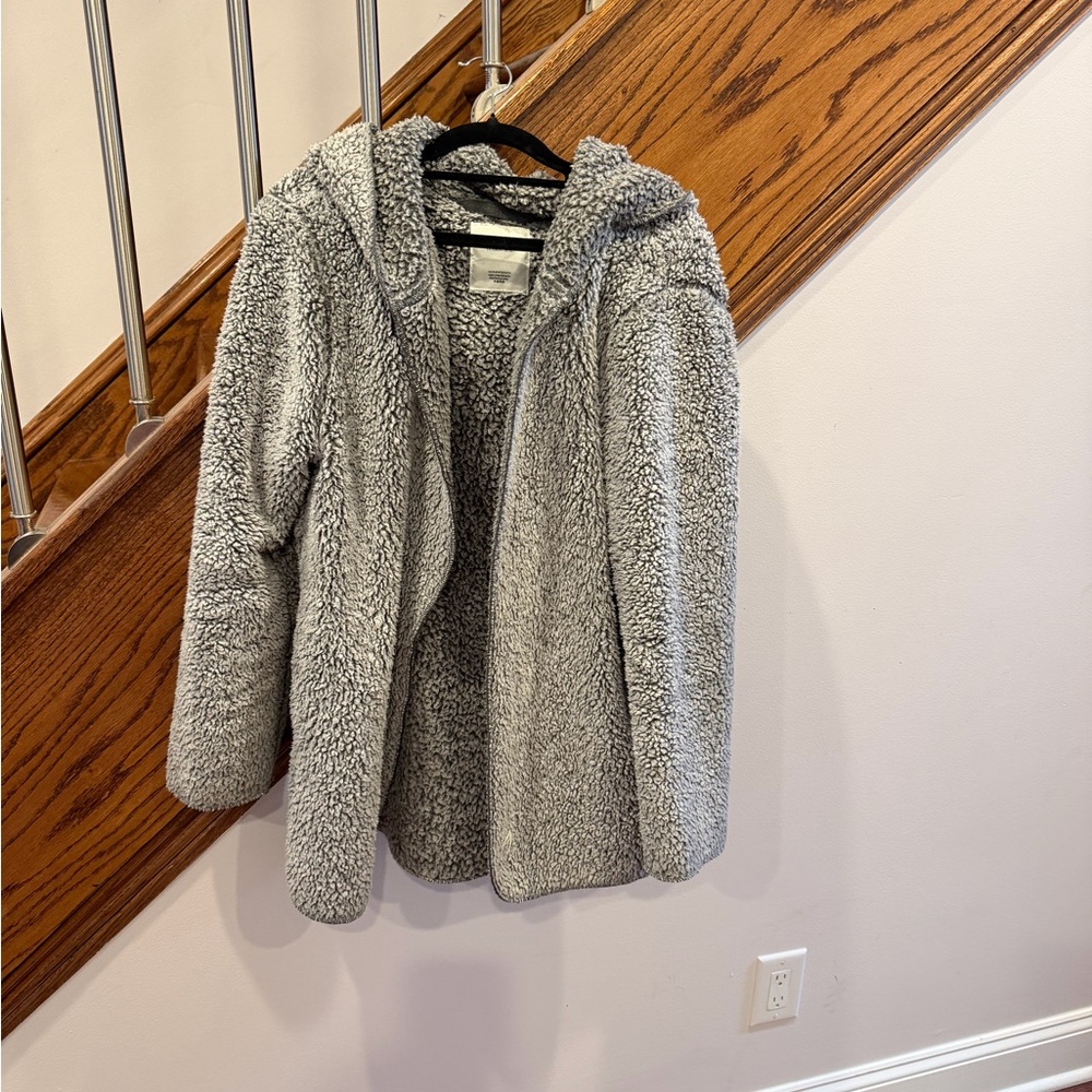 Victoria's Secret Pink Gray Sherpa Jacket